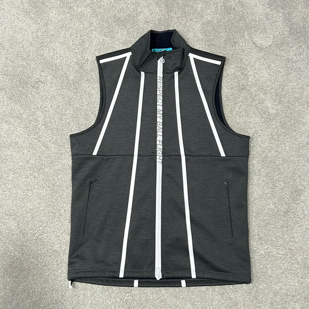 GFORE  “Respect My Ballflight” fleece-lined golf vest